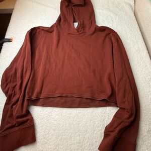 Nike Women’s Yoga Cropped Sweatshirt Hoodie Sz M Casual Activewear Workout